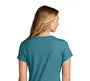 Energy-Infused Female V-Neck Shirt – Inspirational Teal Tee.