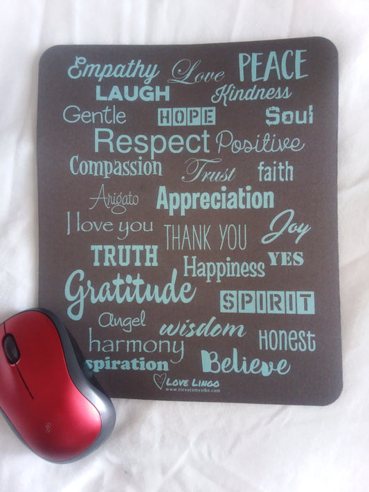 Love Lingo Aqua-Marine Mouse Pad (Gemstone/Jewelry Pads)