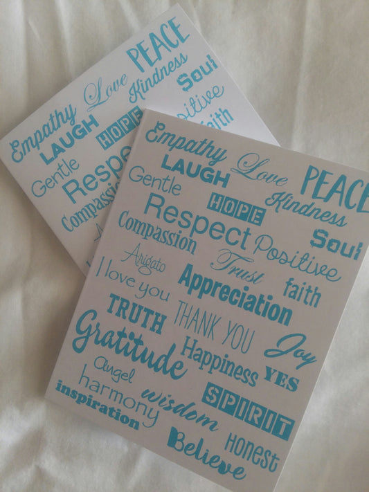 Love Lingo Thank You Card Packs (Aqua-Marine)