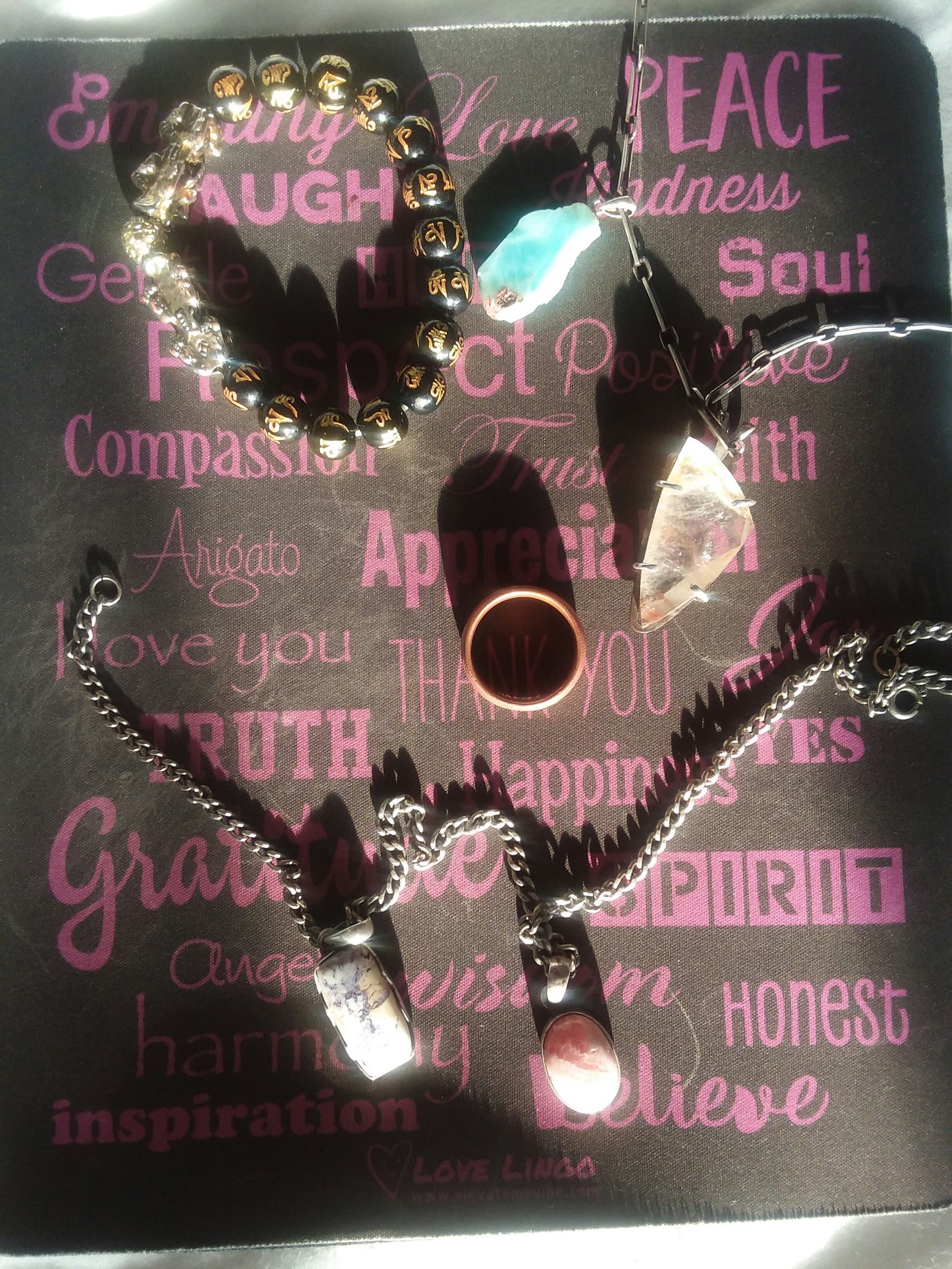 Love Lingo Mauve Mouse Pad (Gemstone/Jewelry Pads)
