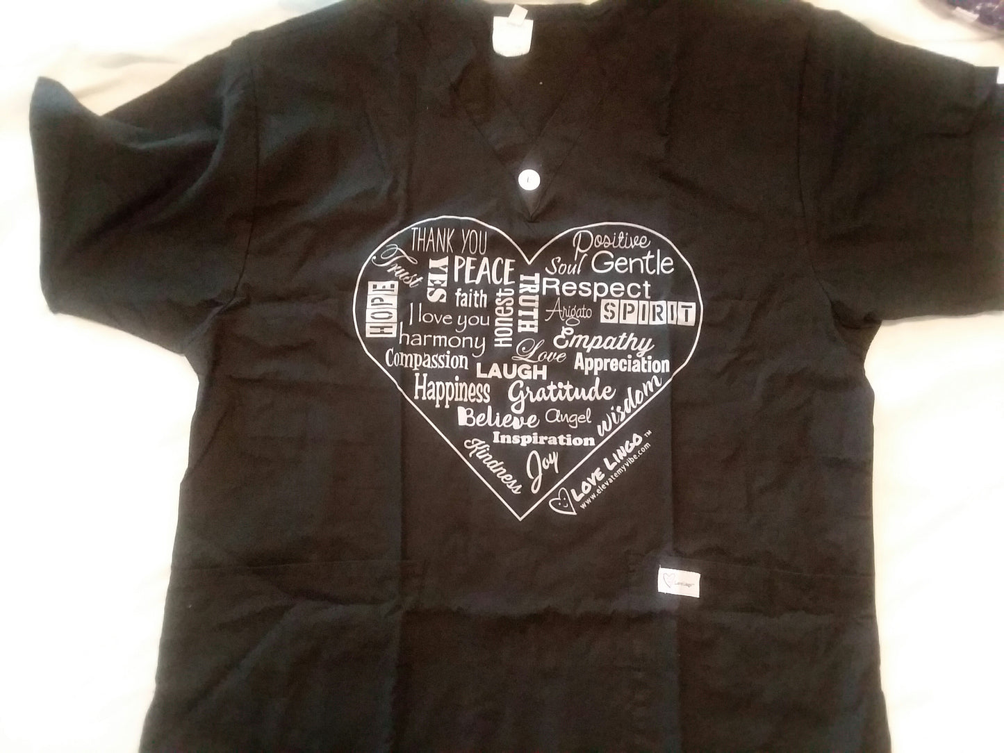 Love Lingo Unisex Scrub Tops (Pre-order)