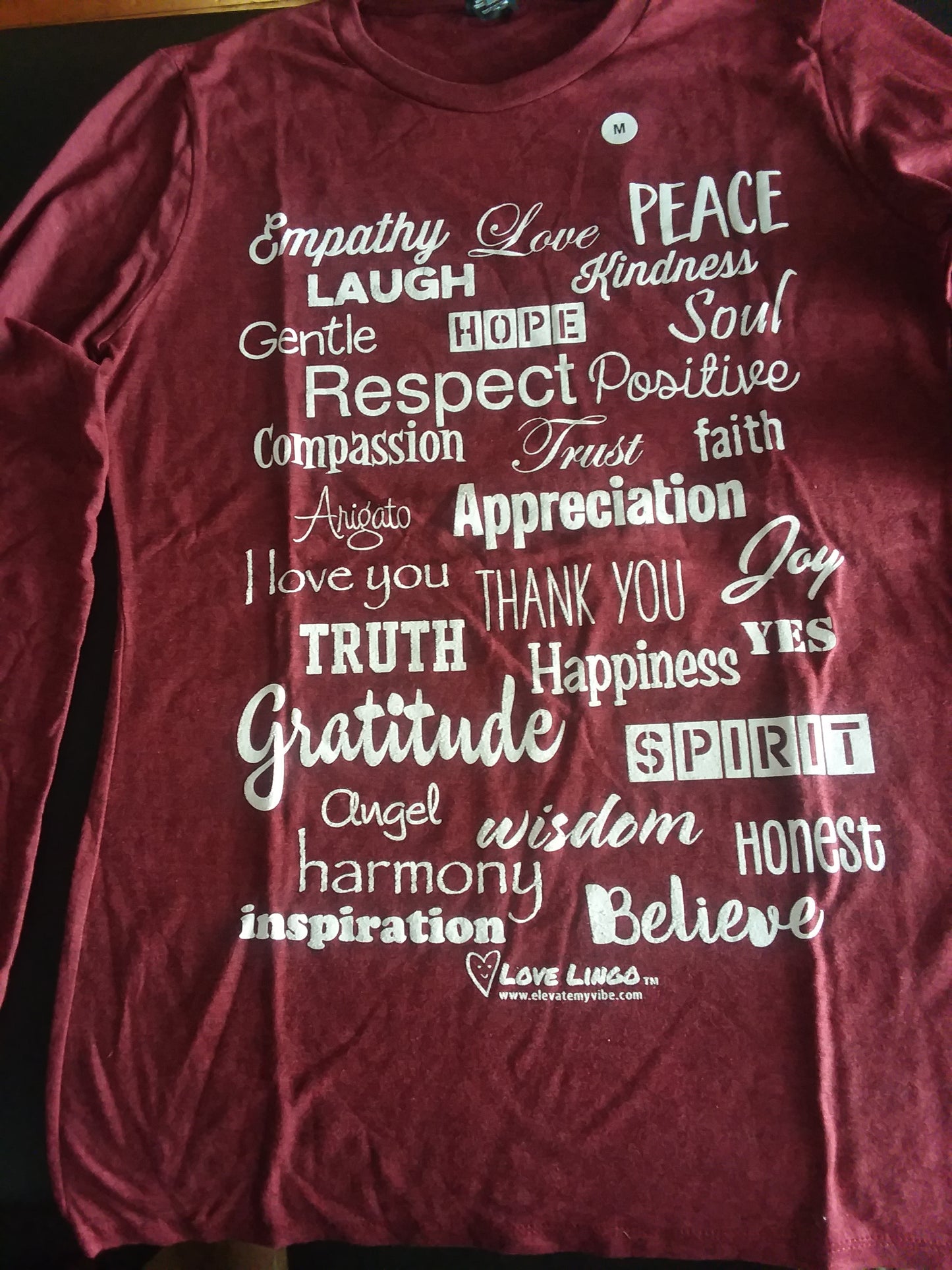 Allmade/Love Lingo Ladies Long Sleeve Tee