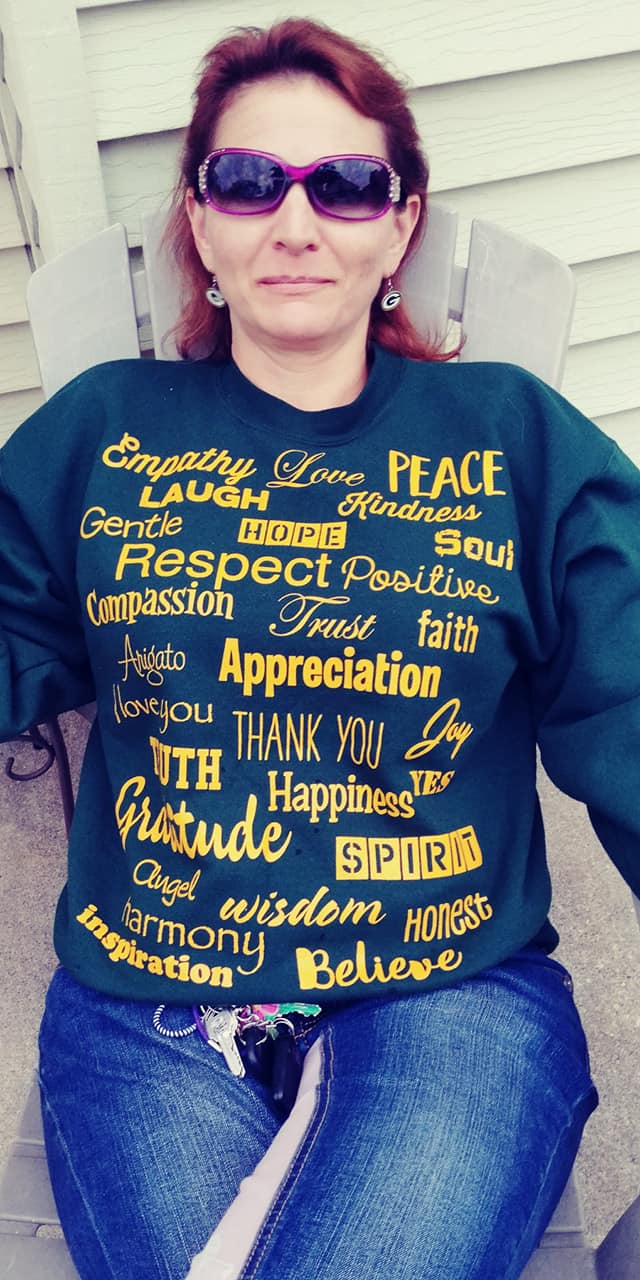 Love Lingo Green and Gold Unisex Crew neck Sweat Shirt