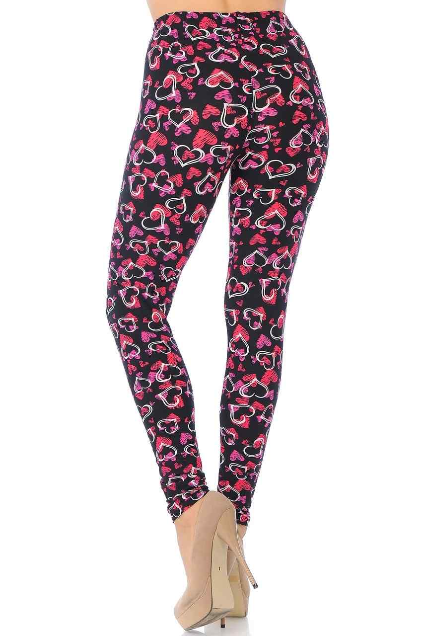 Buttery Soft Double Yoga Heart Leggings