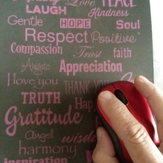 Love Lingo Mauve Mouse Pad (Gemstone/Jewelry Pads)