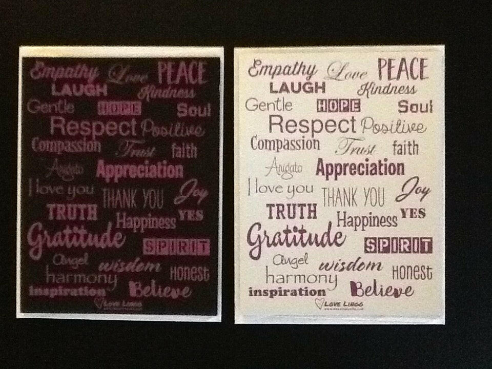 Love Lingo Refrigerator Magnets Postcard size (3 colors)