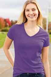 Love Lingo Team Purple Heather Ladies V-Neck