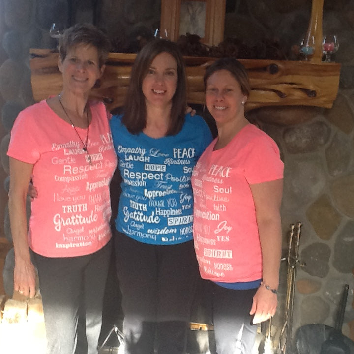 Front of Reiki-infused neon pink spiritual shirt design