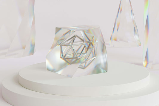 Pristine symmetrical crystal cluster showcasing natural geometric harmony and high vibrational frequency.