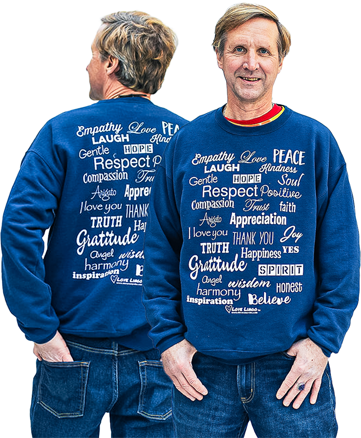 Inspirational Clothing , man wearing a sweatshirt