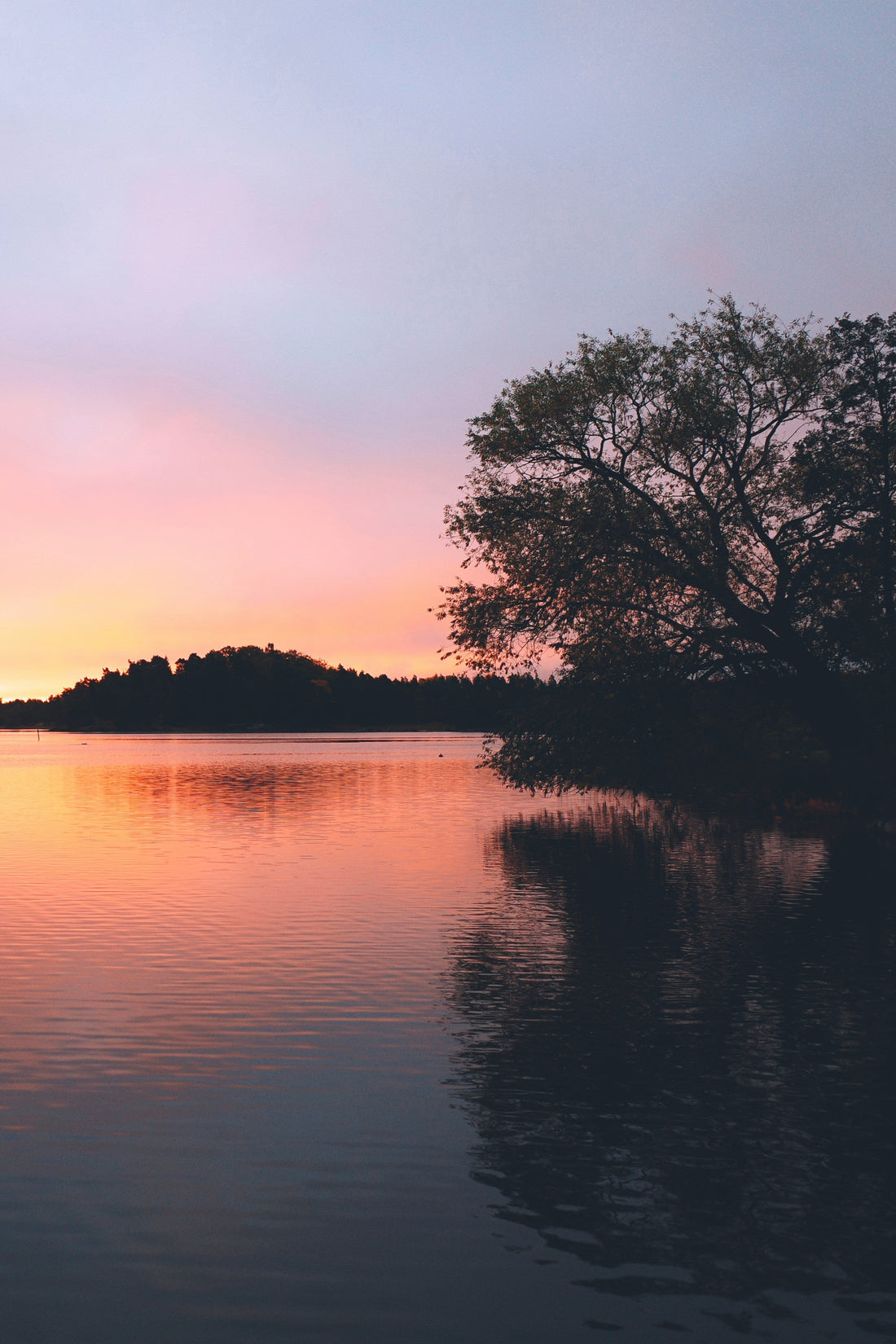 calm natural environment sunrise