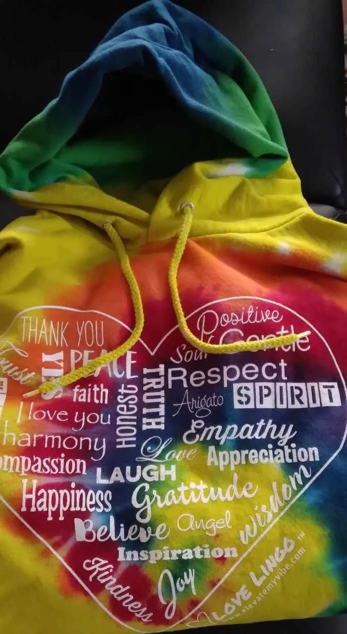 tie dye hooded sweatshirt