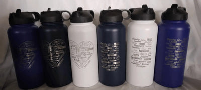 Love Lingo 32 oz Stainless Steel Inspiring  Water Bottle | Insulated & Engraved