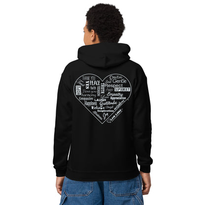 Positive Inspirational Youth heavy blend hoodie.