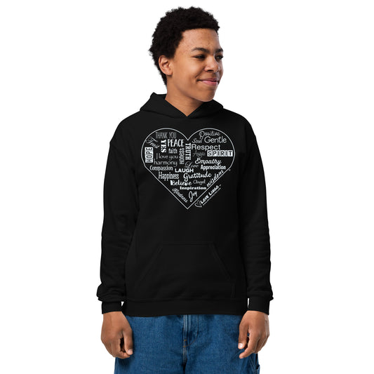 Positive Inspirational Youth heavy blend hoodie.