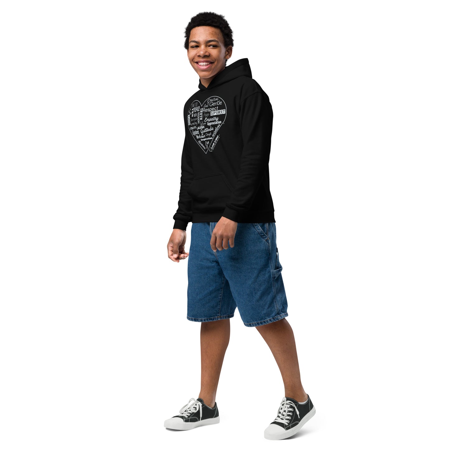 Positive Inspirational Youth heavy blend hoodie.