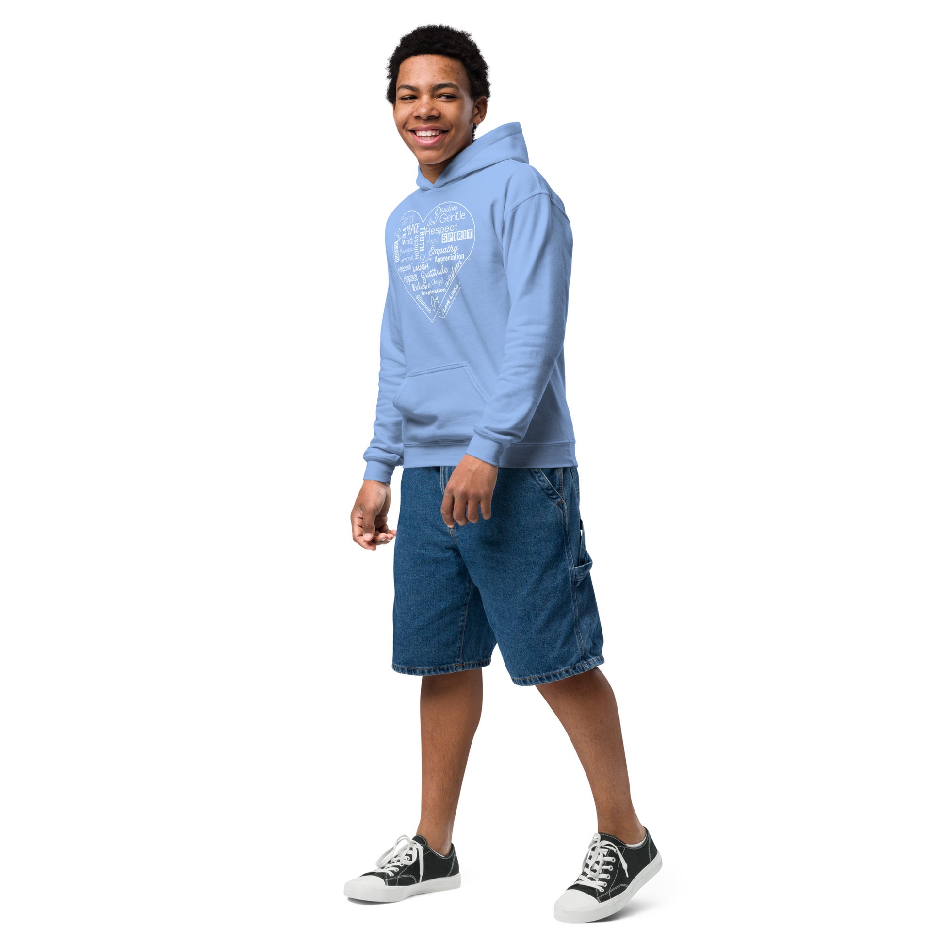 Positive Inspirational Youth heavy blend hoodie.