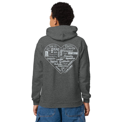Positive Inspirational Youth heavy blend hoodie.