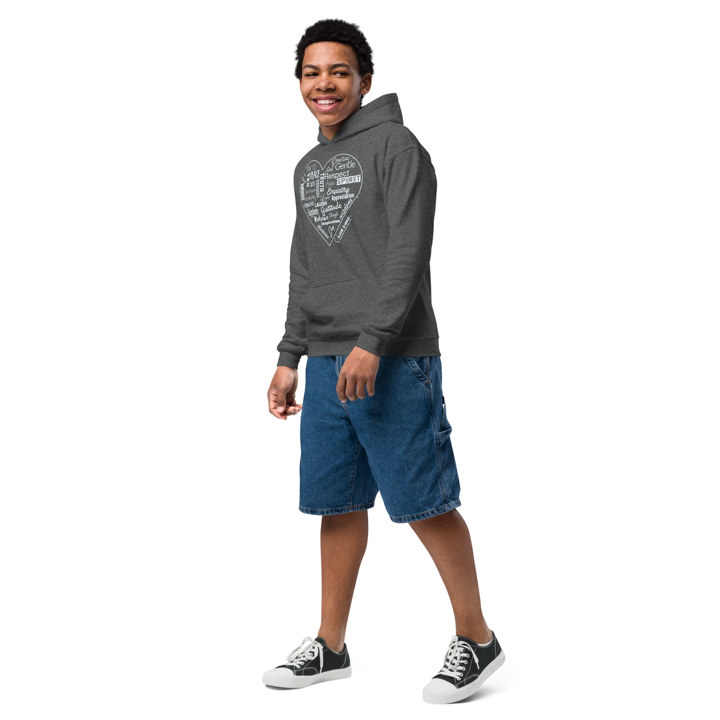 Positive Inspirational Youth heavy blend hoodie.