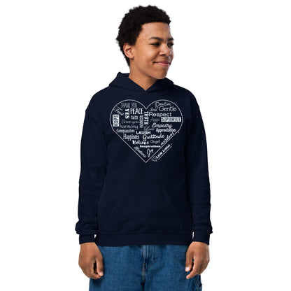 Positive Inspirational Youth heavy blend hoodie.