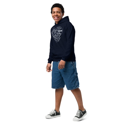 Positive Inspirational Youth heavy blend hoodie.