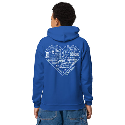 Positive Inspirational Youth heavy blend hoodie.