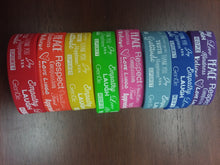 Chakra Colors wristband bracelets-Rubber-Set of 9