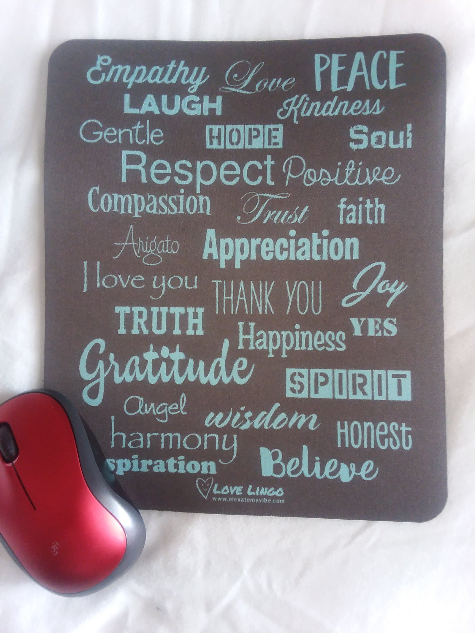 Love Lingo Aqua-Marine Mouse Pad (Gemstone/Jewelry Pads)
