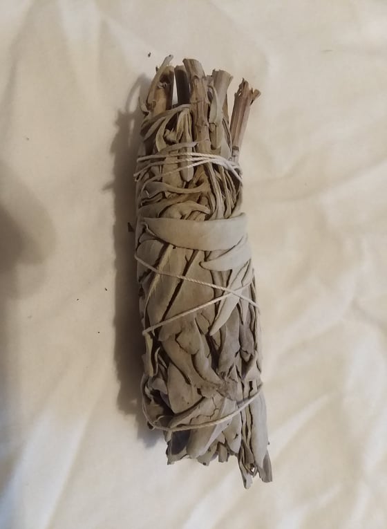 4 inch White sage wrapped Palo Santo Smuge Stick