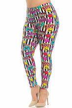 Super Soft Stripes Love, hearts, and Kisses Yoga Leggings