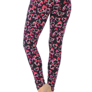 Buttery Soft Double Heart Yoga Leggings
