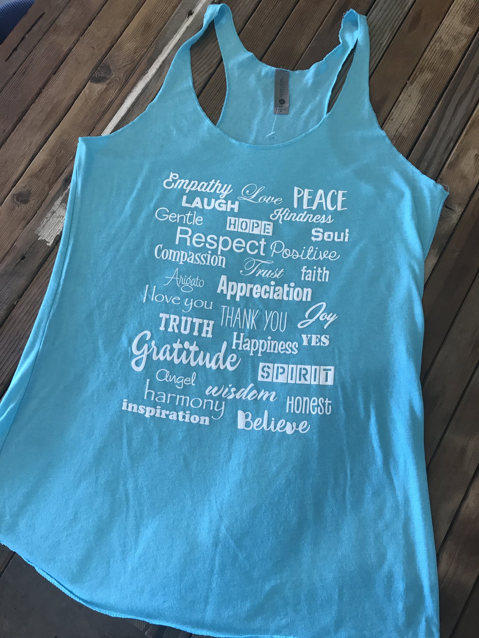 Printify She's from Boston Ladies Tank Top Tahiti Blue / 2XL