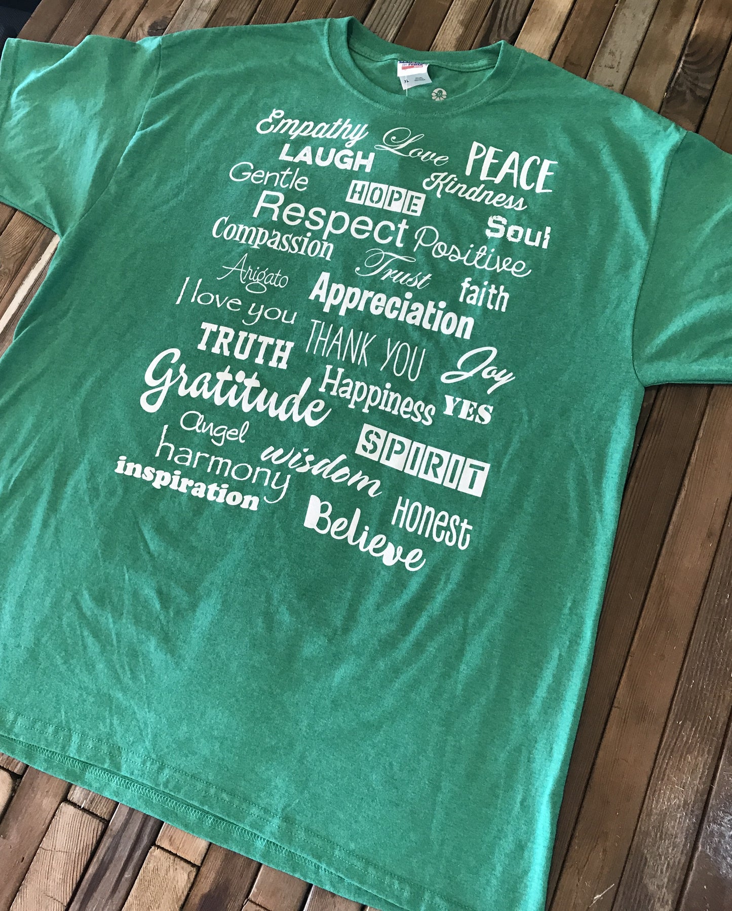 Irish Heather Green Love Lingo Unisex T-Shirt